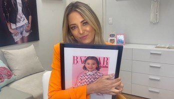 Tici mostra bastidores da primeira capa de revista da filha Manu 